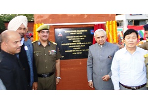 The Governor of Arunachal Pradesh Lt Gen (Retd) Nirbhay Sharma laying the foundation Stone of 228 km Meka-Hunli-Anini Road at Meka, Roing in Lower Dibang Valley District on 25th November 2014. 